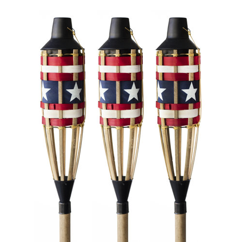 Patio Essentials Patriotic Bamboo Tiki Torch & Reviews Wayfair